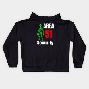 Area 51 Alien Security Design Kids Hoodie